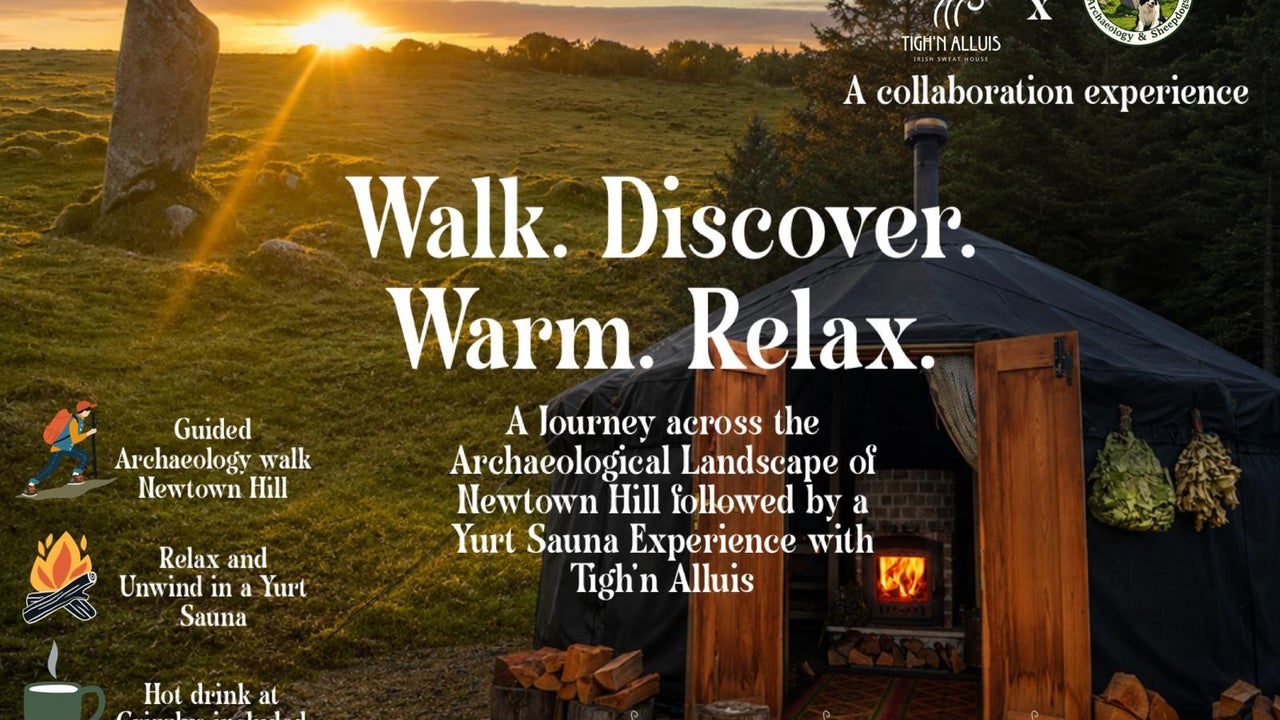 Newtown Hill Standing Stone & The Yurt Sauna at Tigh'nAlluis