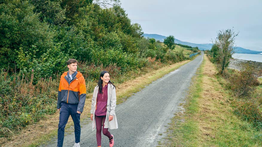 People walking the Carlingford Greenway in Co Louth