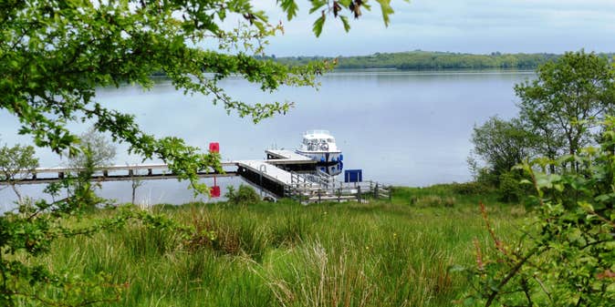 Image of a boat on the lake in County Leitrim