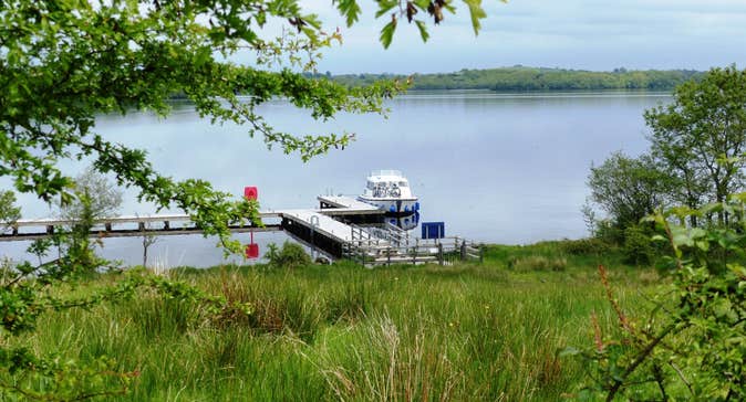 Image of a boat on the lake in County Leitrim