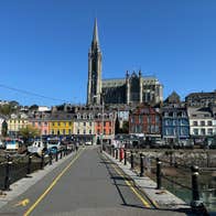 A view of St Colman's Cathedral and the town of Cobh with Cork Private Taxi Tours