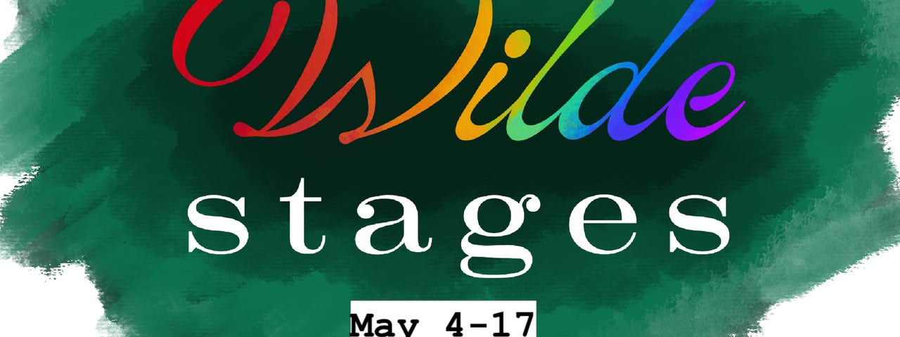 The words wilde stages on a green background