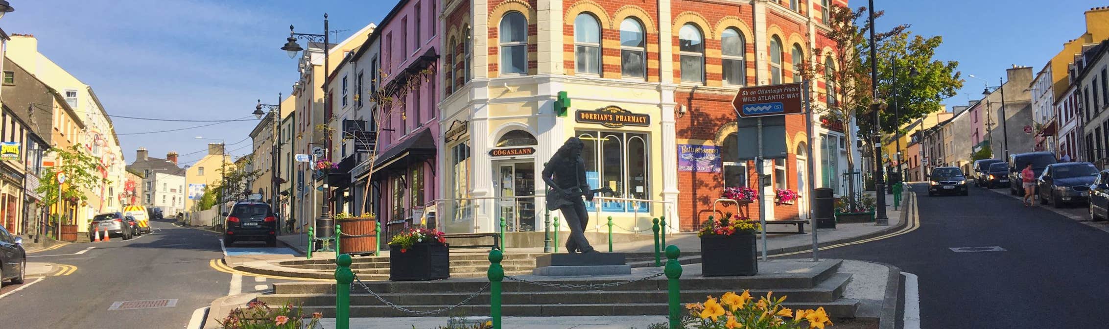 Rory Gallagher Statue in Ballyshannon, County Donegal