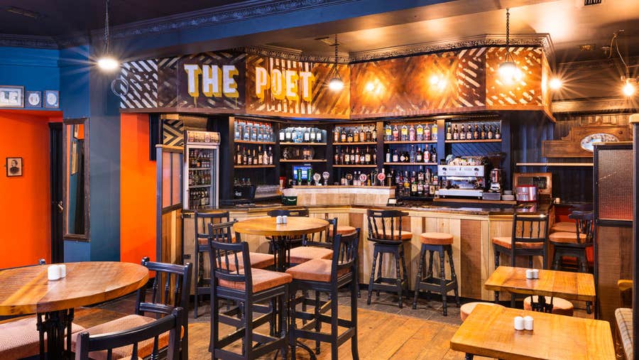 An interior view of An File Bar and Restaurant in County Mayo