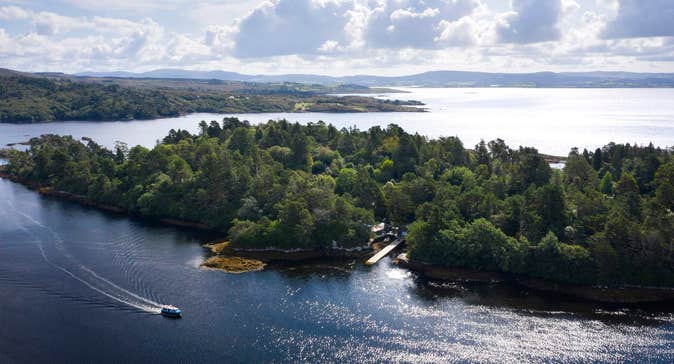 Aerial view of Garnish Island, County Cork