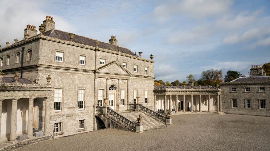 Exterior view of Russborough House in Co Wicklow