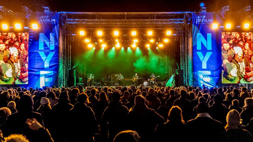 Performers at the 2023 New Years Festival in Dublin city