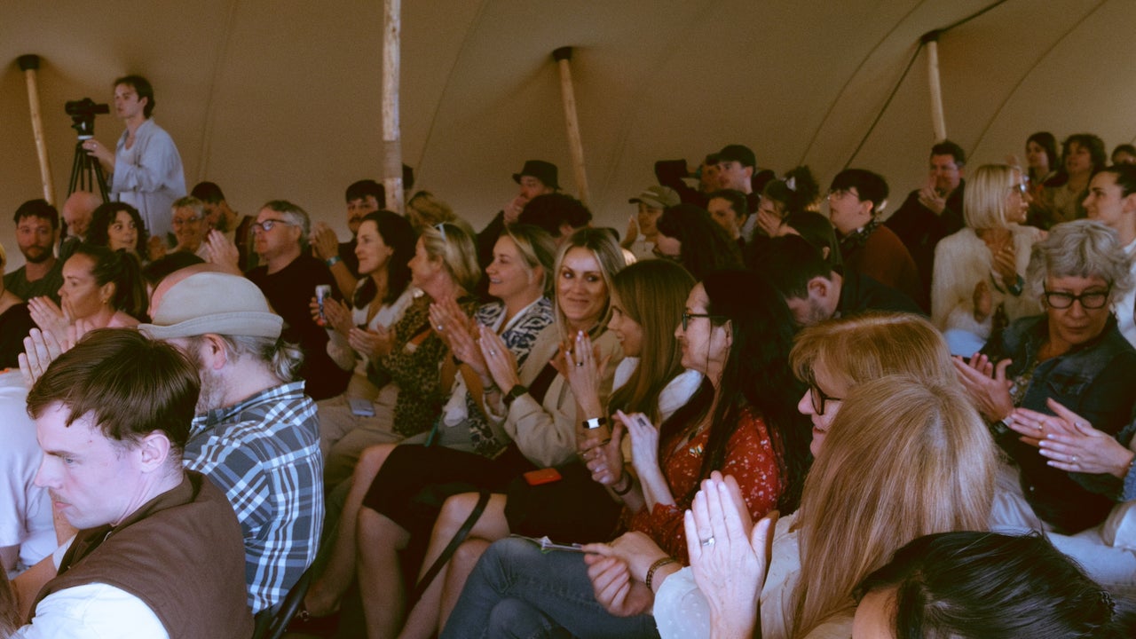 Audience enjoying Slamovision last year at the International Literature Festival Dublin in Merrion Square