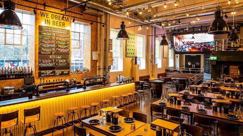 The interior of the Guinness Open Gate Brewery