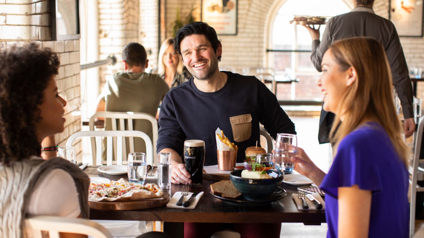 Enjoy lunch with friends at the Guinness Storehouse.
