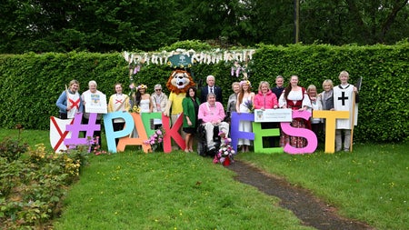 Group photo with Tralee Flower Club and Kerry County Museum at Festival launch.