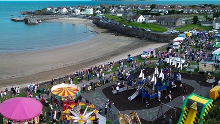 Festival park from the air