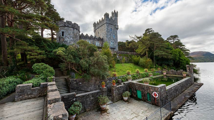 Exterior image of Glenveagh Castle in County Donegal.