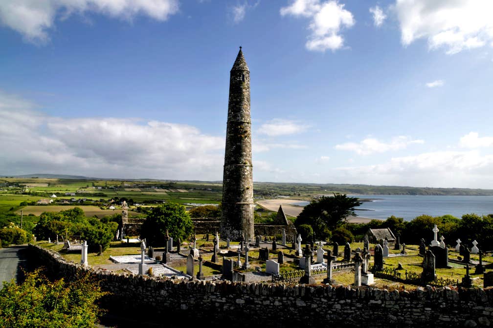Image of The Round Tower in Ardmore in County Waterford