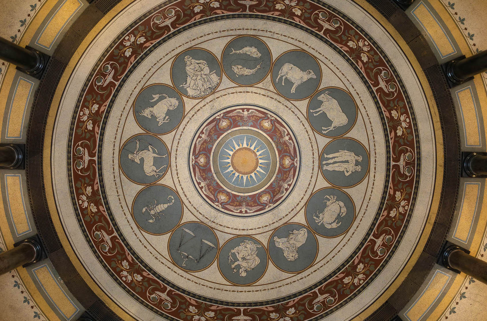 Image of the floor of the Rotunda, NMI - Archaeology