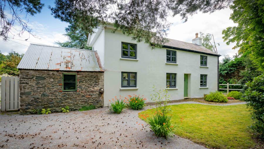 Front of house with garden