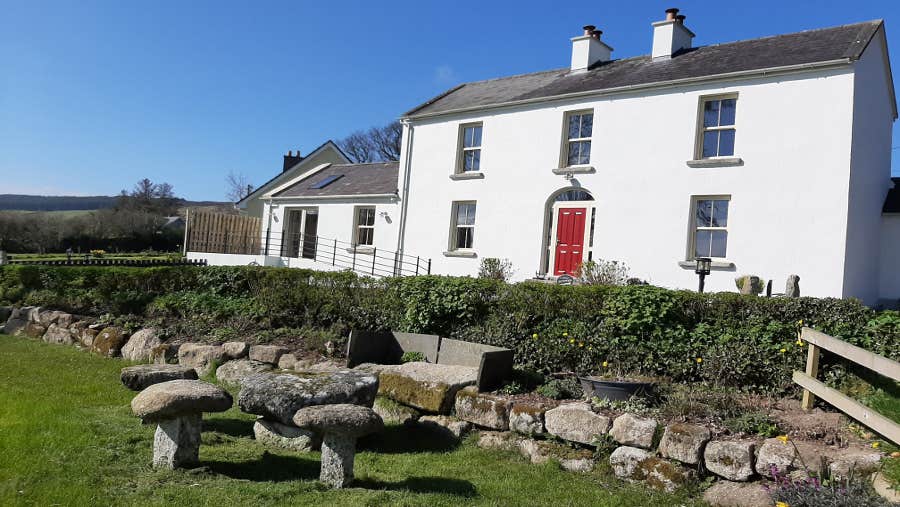 Exterior of farmhouse