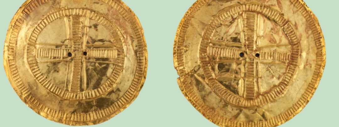 Pair of Gold Sun Discs, c. 2000 BC