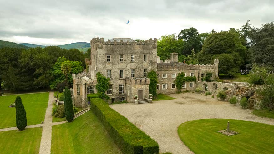 Aerial view of Huntington Castle in Carlow