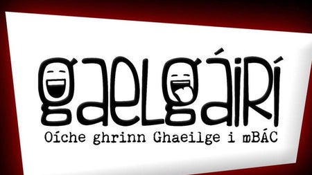 Gaelgairi logo - oíche ghrinn i Baile Átha Cliath