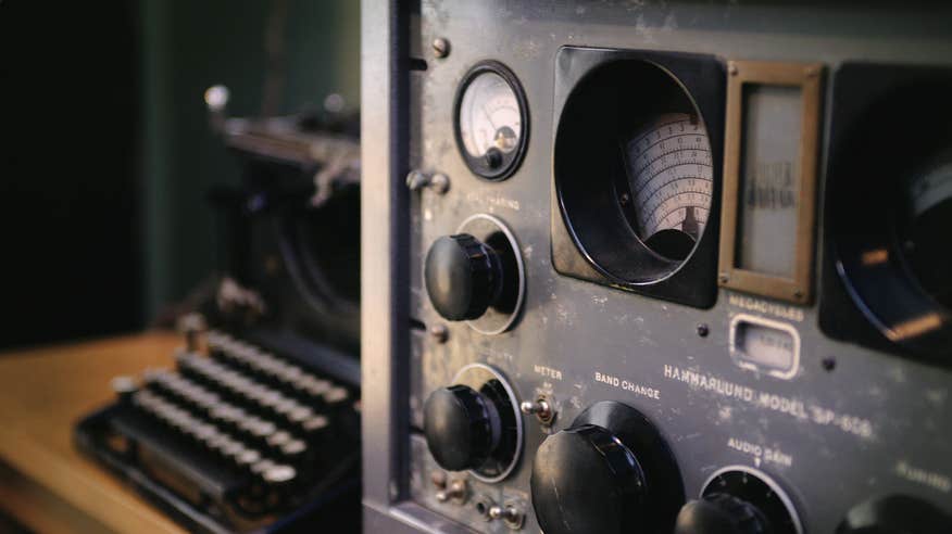 Aeronautical equipment at Foynes Flying Boat and Maritime Museum in Foynes, Limerick.