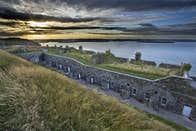 Panoramic view of the sunset above Camden Fort Meagher 