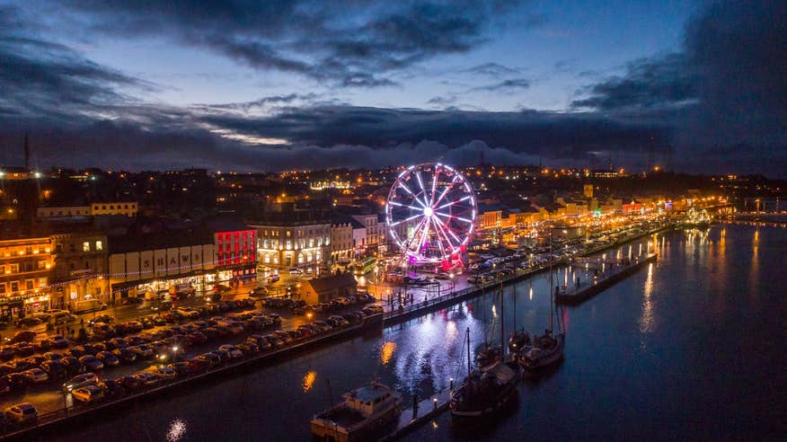 Winterval at night- The Waterford Eye