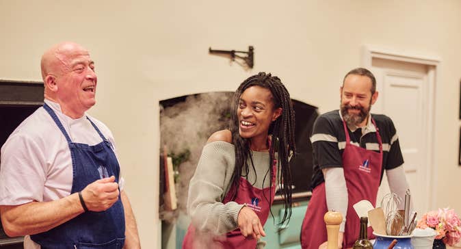 People at the Howth Castle Cookery School in Co Dublin