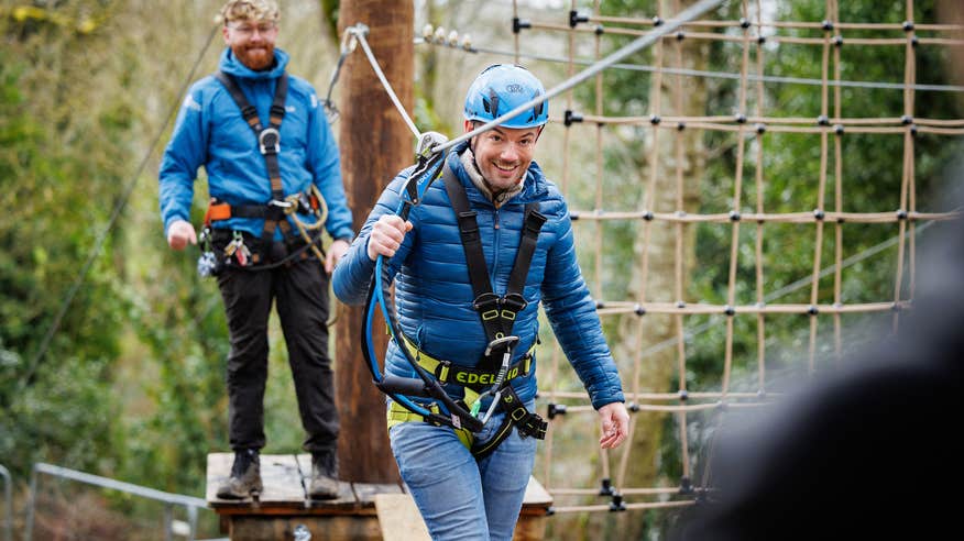 Two men at Castlecomer Discovery Park in County Kilkenny