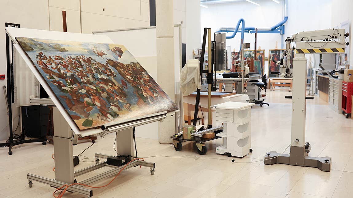 Conservation Studio, NGI. Photo Molly Keane