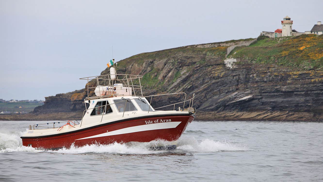 Fishing Adventures view of a boat called the Isle of Aran