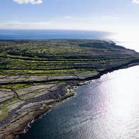 Aerial image of Inishmaan (Inis Meáin). 