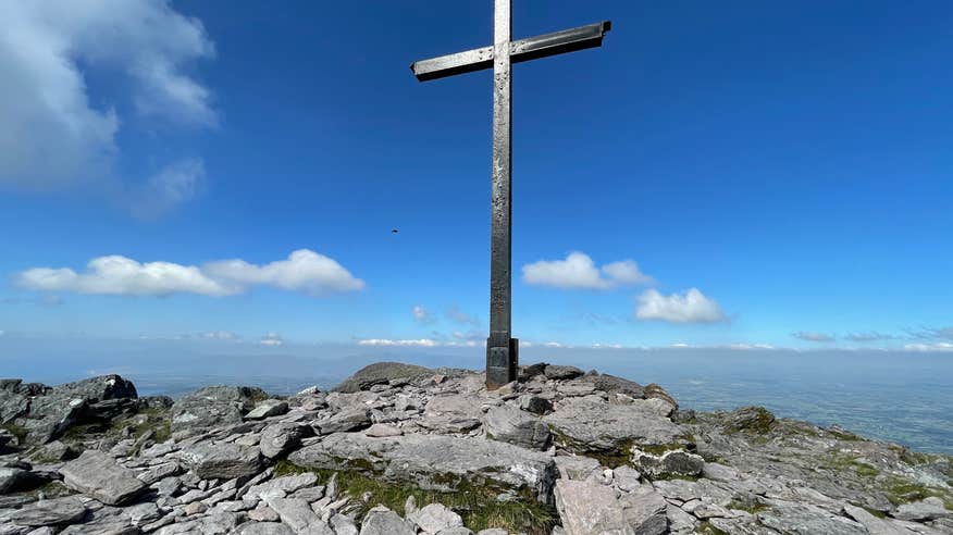 The summit of Carrauntoohil Mountain in County Kerry.