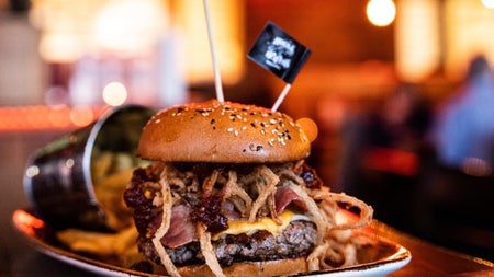 The Boston burger available at Hogs & Heifers Bar & Grill Liffey Valley