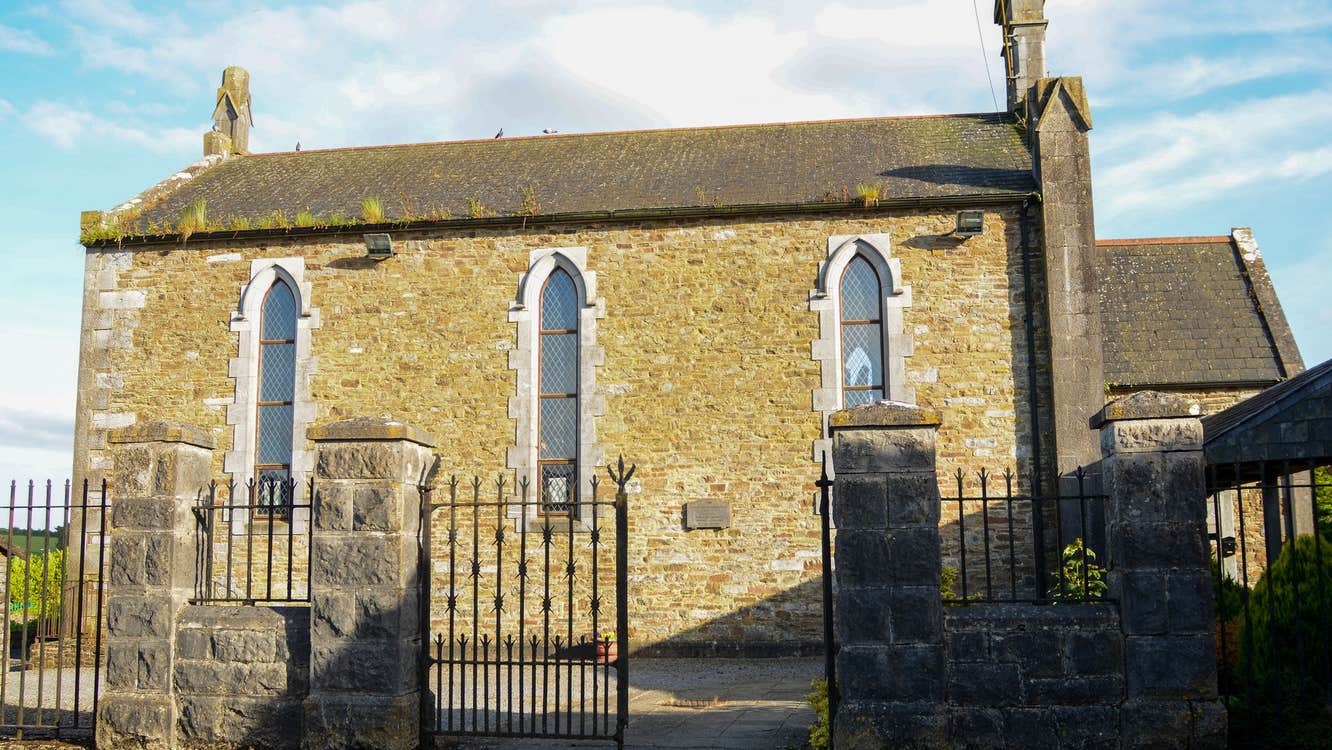 The side of an old church building now a heritage centre