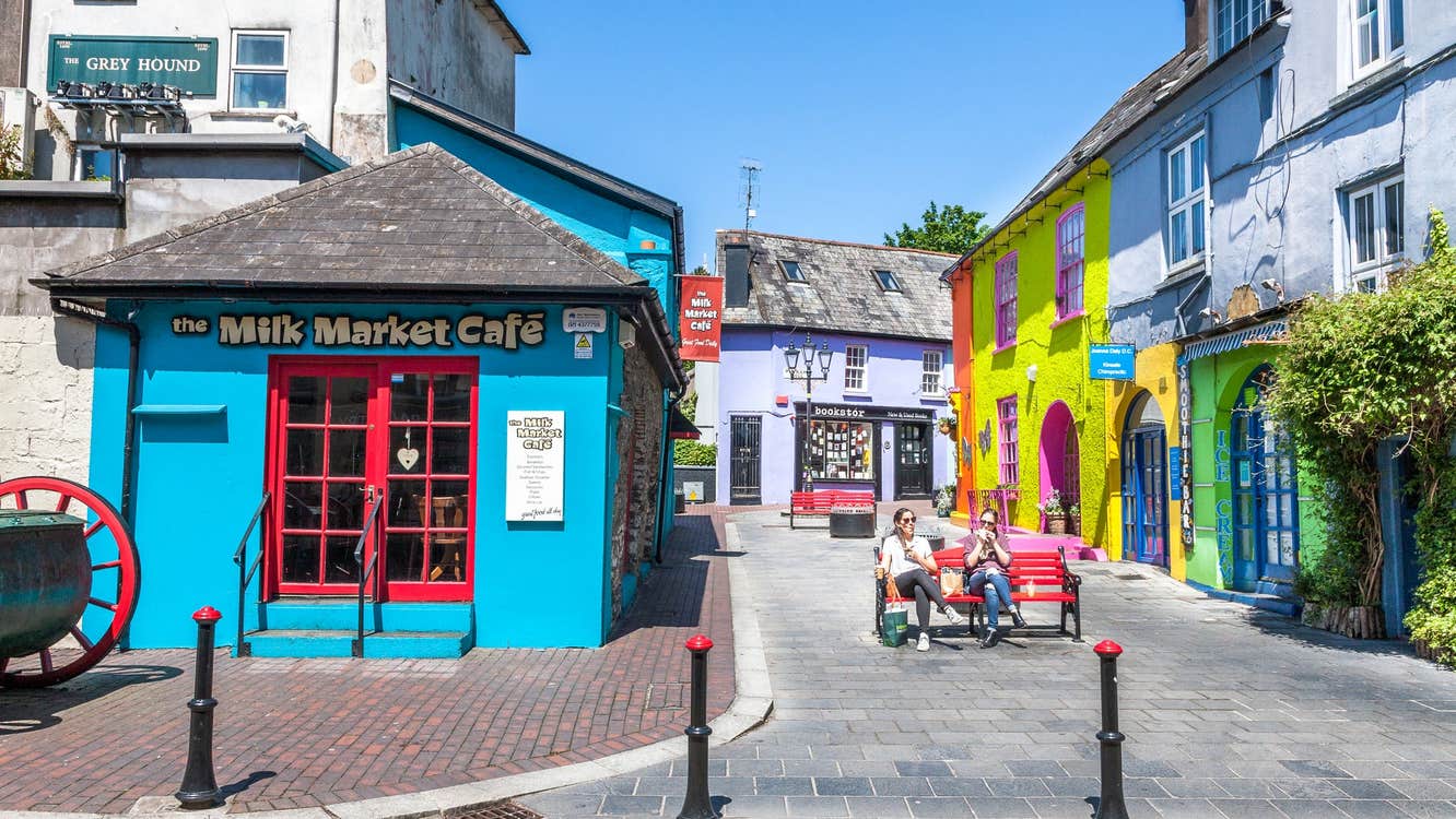 A view of Market Street in Kinsale Town