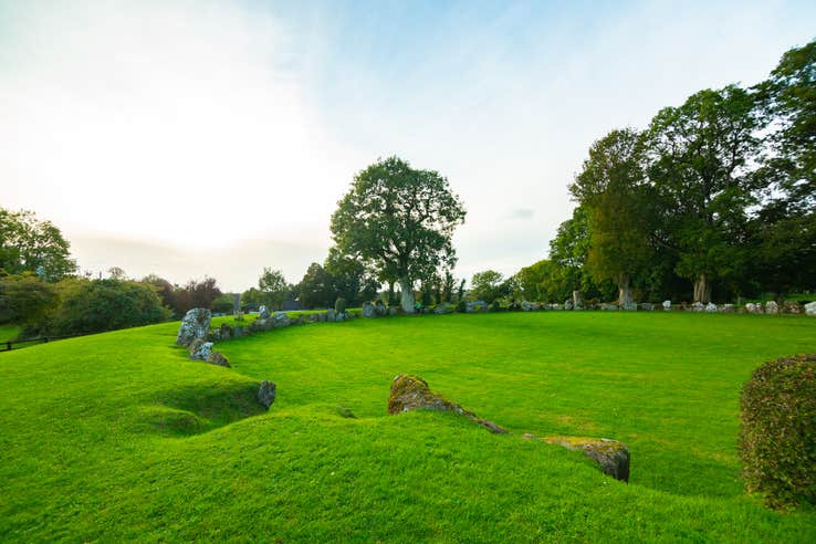 The Grange Stone Circle at Lough Gur in Limerick.