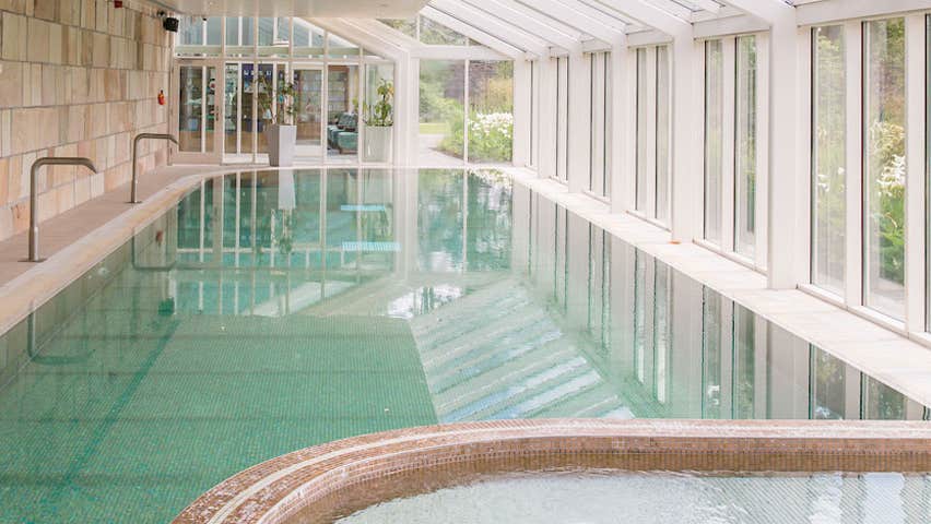 Swimming pool at Cara Organic Beauty Spa at Lough Eske Castle County Donegal
