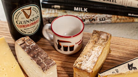 Irish School of Cheese Guinness cheese board