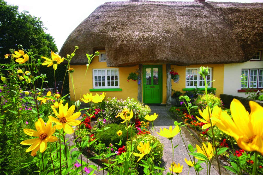 Image of a thatched cottage in Adare Village in County Limerick
