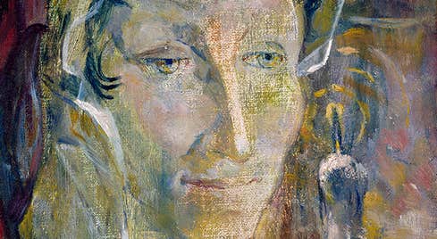 Mary Swanzy (1882-1978), Self-Portrait with a Candle, c.1940. © The Artist’s Estate. Image, National Gallery of Ireland.