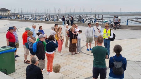 Views of Malahide Marina with Malahide Historical Tours
