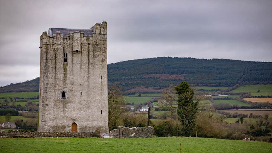 Front view of castle