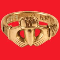 Gold 'Claddagh' ring. NMI Collections F1932.87