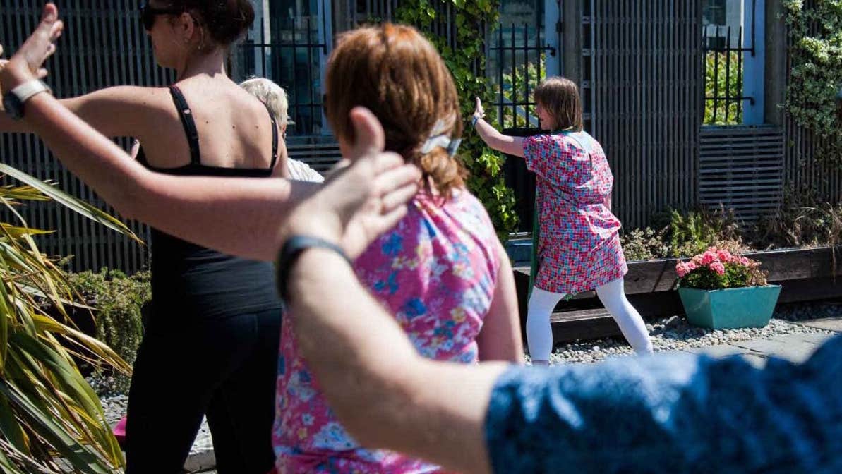 Qigong at the Rooftop Garden