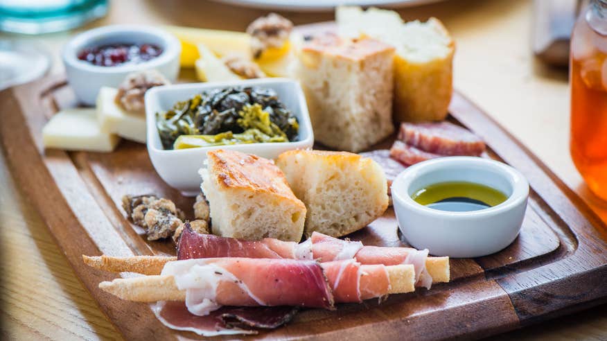 A food board featuring a selection of meat and accompaniments in Cask at Hotel Isaacs, Cork City