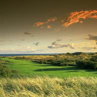 Sunset at The European Golf Club in Wicklow.
