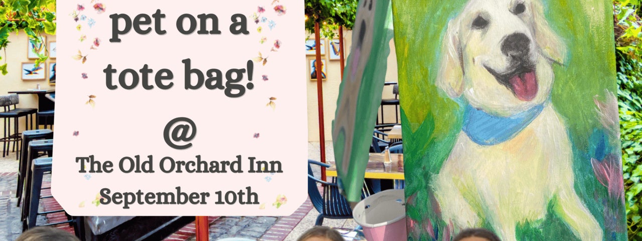 Paint Your Pet on a Tote Bag with Paint & Prosecco