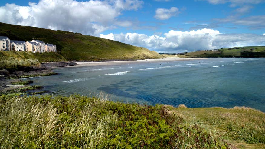 Blue skies over Inchydoney Beach, Cork