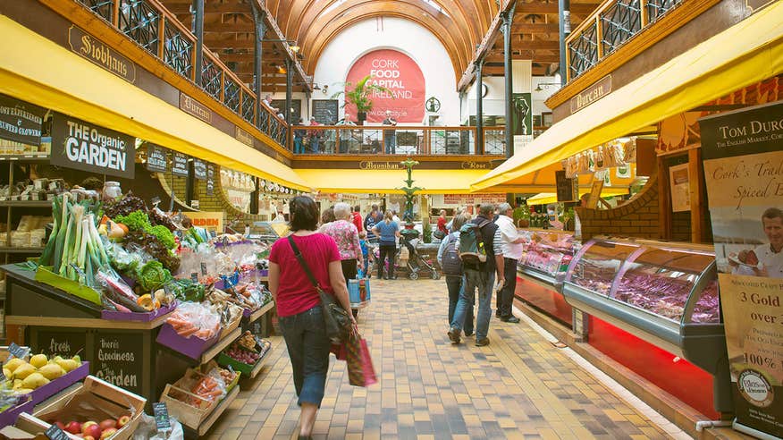 The interior of the English Market in Cork City